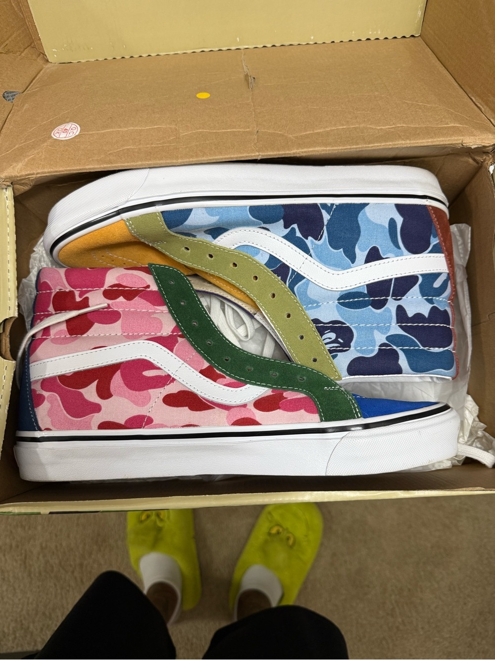 BAPE x Vans Sk8-HI 36 DX ( multi camo )